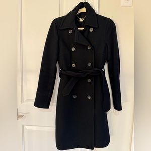 Jcrew Black Pea coat size 2